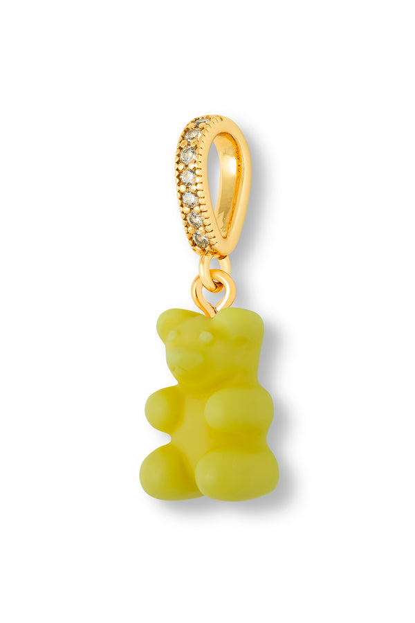 Crystal Haze Nostalgia Bear - Pave Connector - Gold Plated - Lemonade
