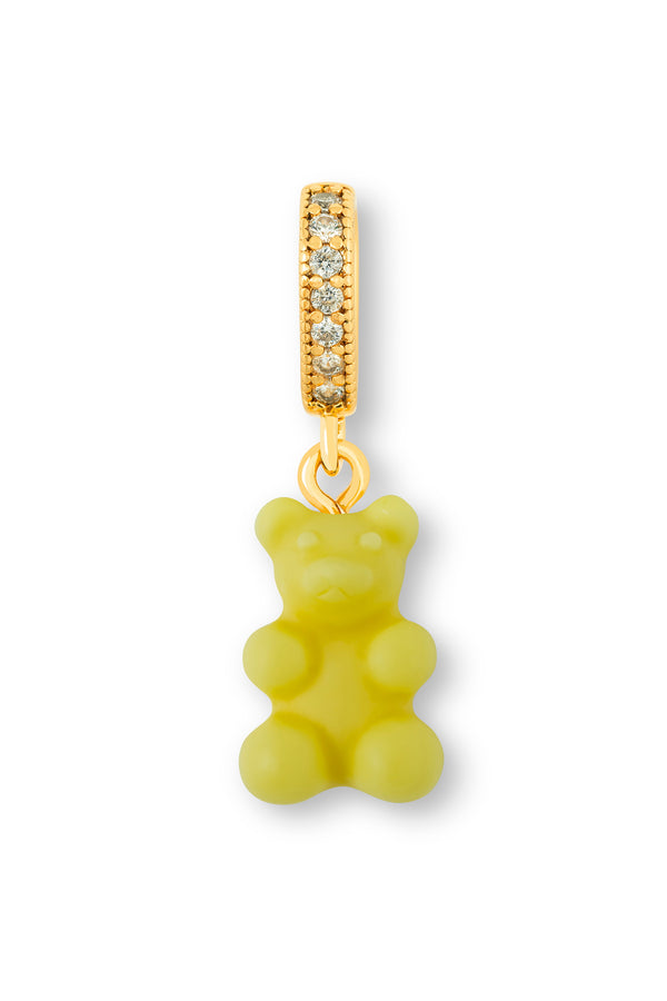 crystal haze Nostalgia Bear - Pave Connector - Gold Plated - Lemonade