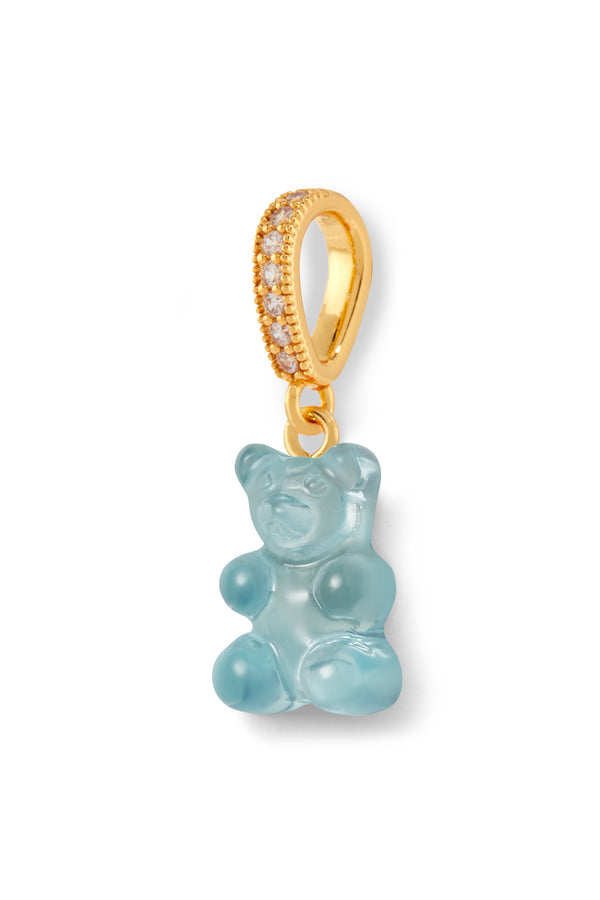 crystal haze Nostalgia Bear - Pave Connector - Gold Plated - Mediterranean