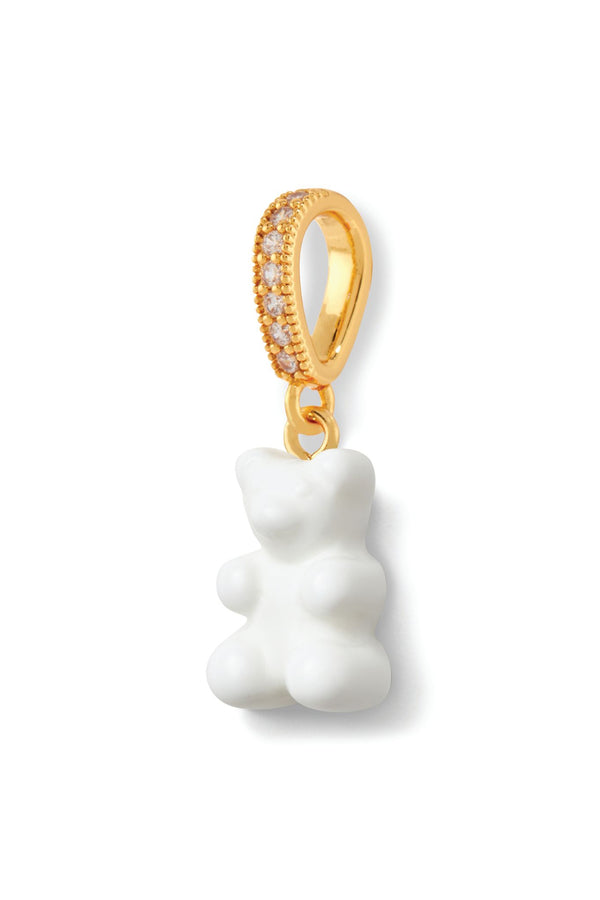 Crystal Haze Nostalgia Bear - Pave Connector - Gold Plated - Powder