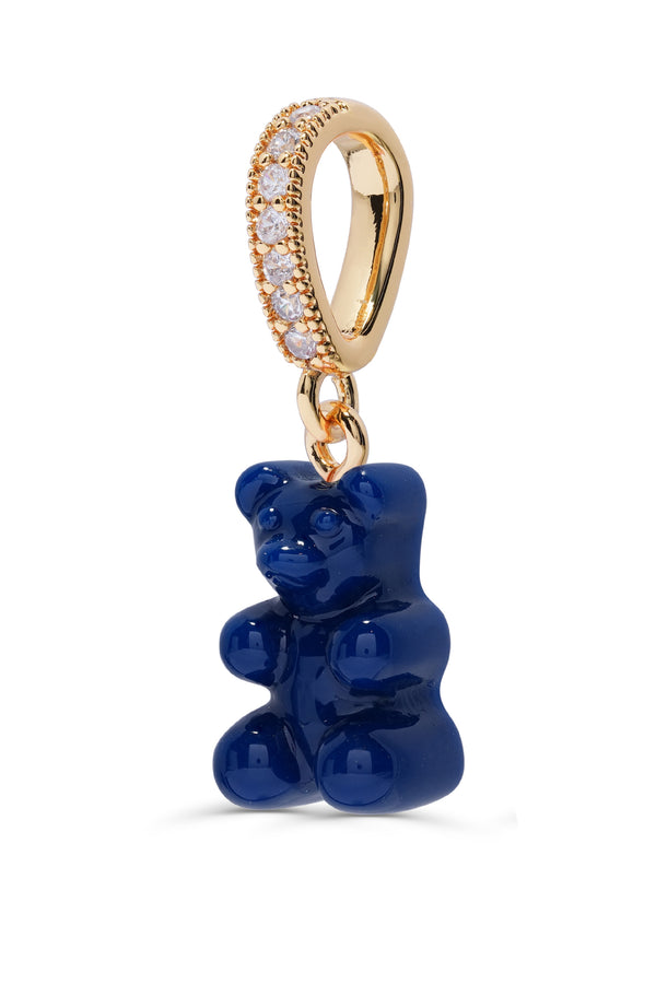 Crystal Haze Nostalgia Bear - Pave Connector - Gold Plated - Sapphire