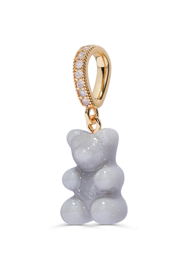 Crystal Haze Nostalgia Bear - Pave Connector - Gold Plated - Steel