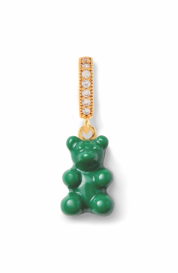 crystal haze Nostalgia Bear - Pave Connector - Gold Plated - Vegan