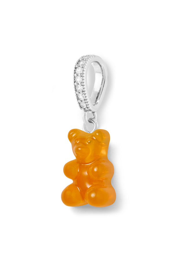 Crystal Haze Nostalgia Bear - Pave Connector - Silver Plated - Fanta