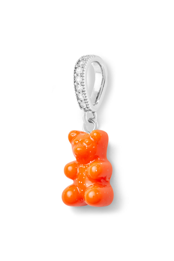 crystal haze Nostalgia bear - Pave connector - Silver plated - Fuego