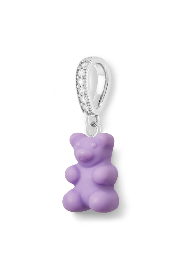 crystal haze Nostalgia bear - Pave connector - Silver plated - Just Pinot