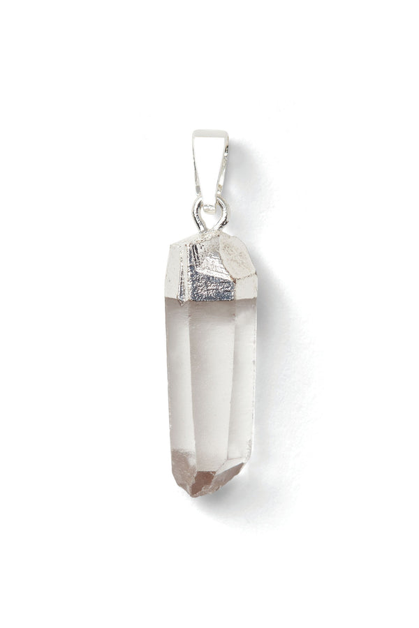 crystal haze Rock Crystal - Silver Plated - Classic Connector