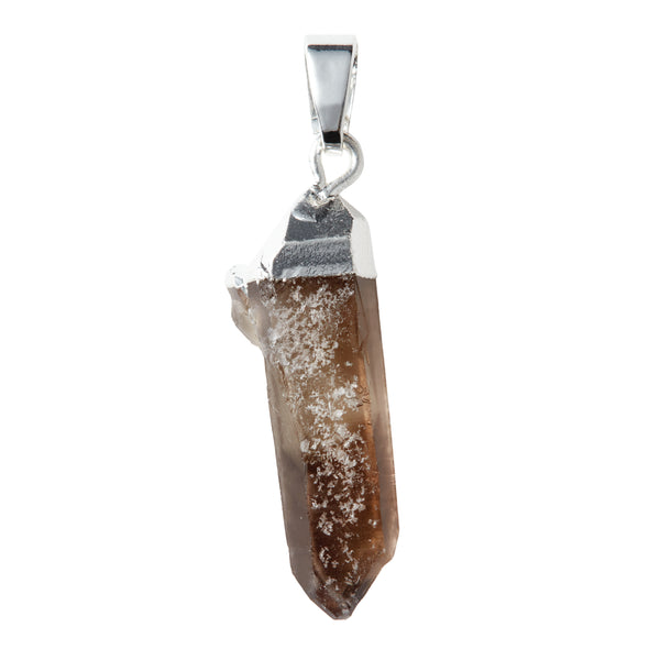 crystal haze Silver Smokey Quartz - Classic connector