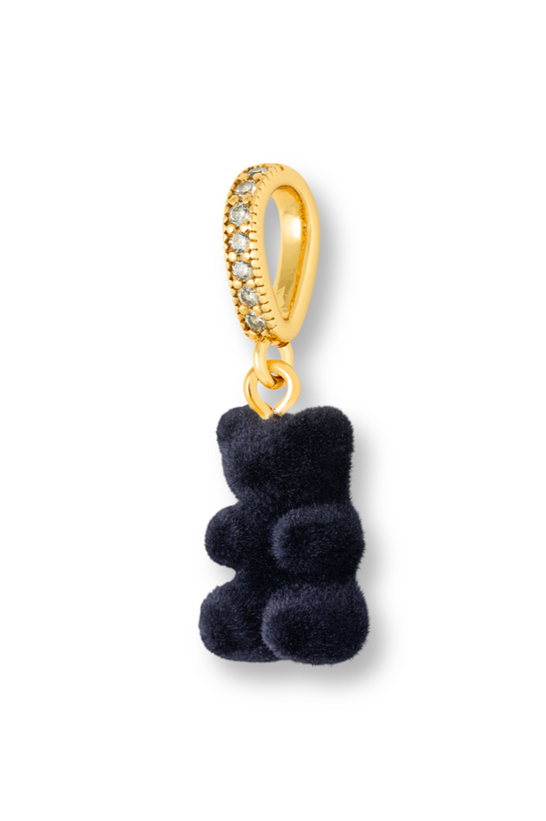 Crystal Haze Velvet Nostalgia Bear - Pave Connector - Noir