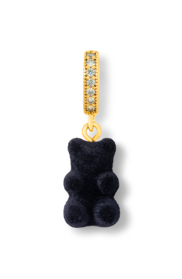 crystal haze Velvet Nostalgia Bear - Pave connector - Noir