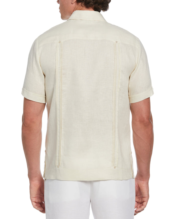Cubavera 100% Linen Four-Pocket Guayabera Shirt Turtledove