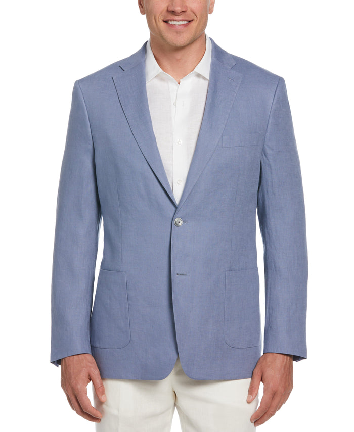 cubavera 100% Linen Single-Breasted Sport Coat Dusk Blue