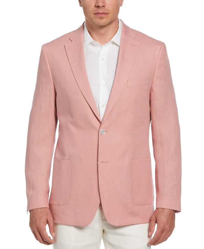 cubavera 100% Linen Single-Breasted Sport Coat Quartz Pink