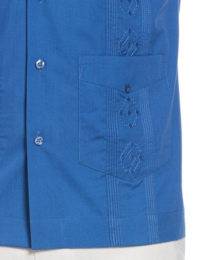Cubavera Authentic Embroidered Guayabera Shirt Delft