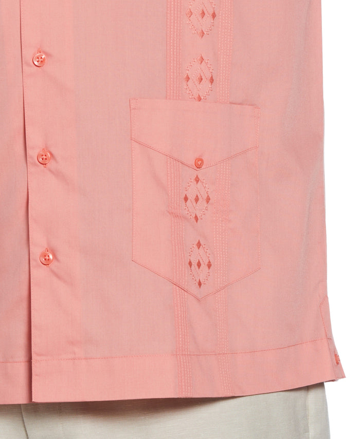 Cubavera Big & Tall Authentic Embroidered Guayabera Shirt Lantana