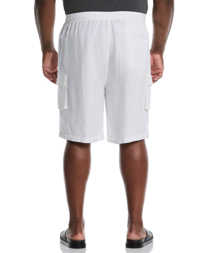 Cubavera Big & Tall D-String Cargo Short Brilliant White