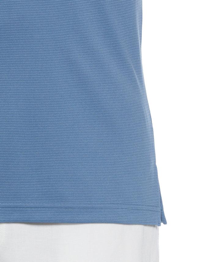 Cubavera Big & Tall Solid Textured Polo Captains Blue