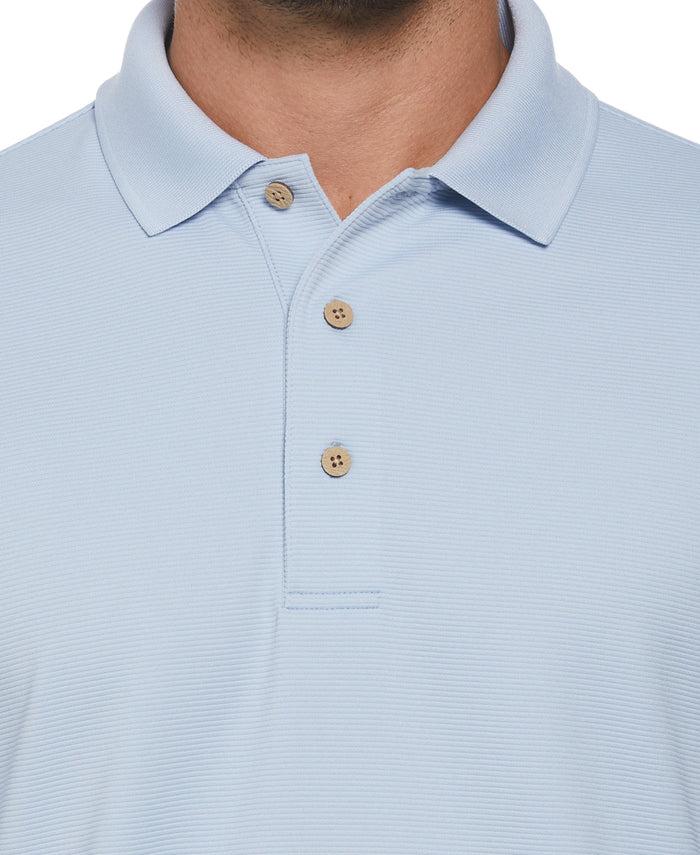 Cubavera Big & Tall Solid Textured Polo Kentucky Blue