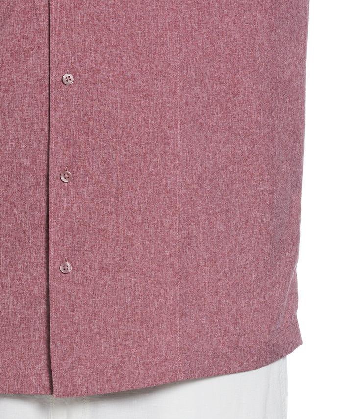 Cubavera Big & Tall Two-Tone Cross Tuck Chambray Shirt Hawthorn Rose