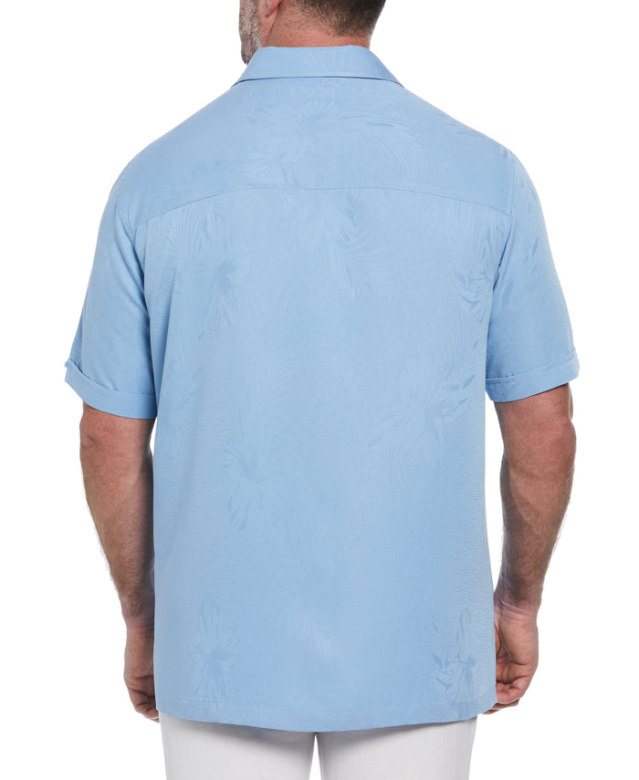 Cubavera Big & Tall Two-Tone One Pocket Floral Print Shirt Allure