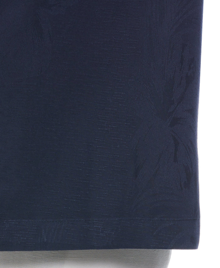 Cubavera Big & Tall Two-Tone One Pocket Floral Print Shirt Navy Blazer