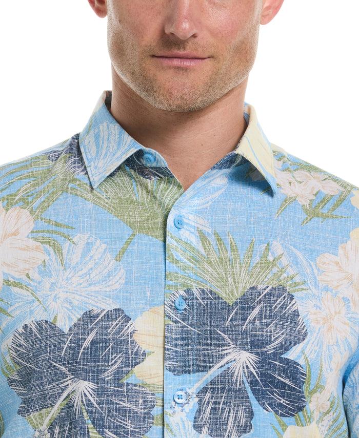 Cubavera Cayenne Tropical Print Shirt Little Boy Blue