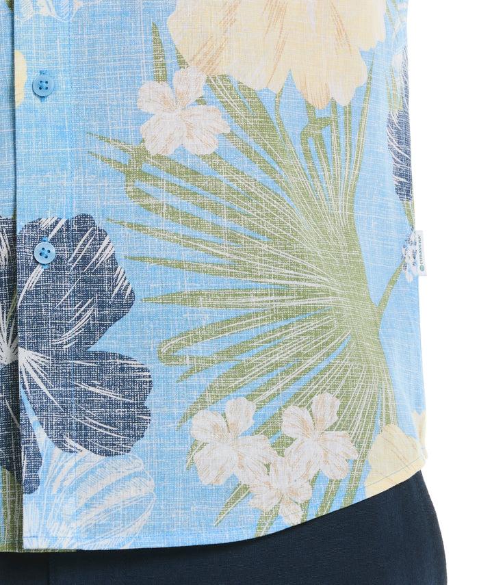 Cubavera Cayenne Tropical Print Shirt Little Boy Blue