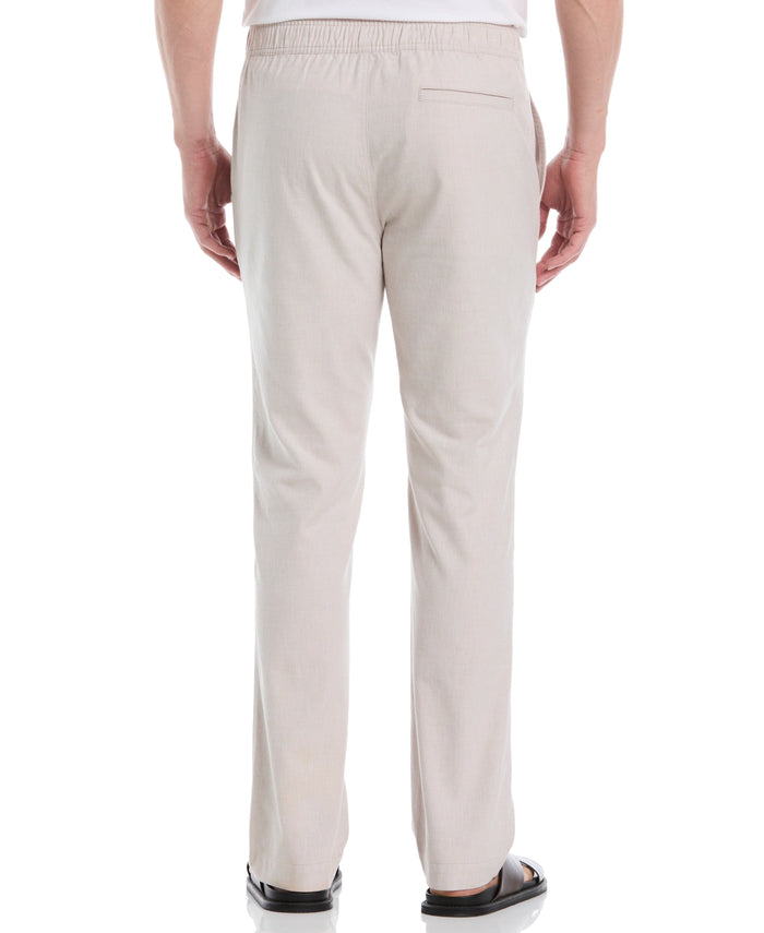 Cubavera Cotton Linen Flat Front Pant Island Fossil