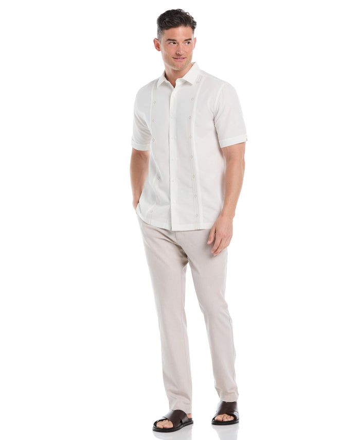 Cubavera Cotton Linen Flat Front Pant Island Fossil