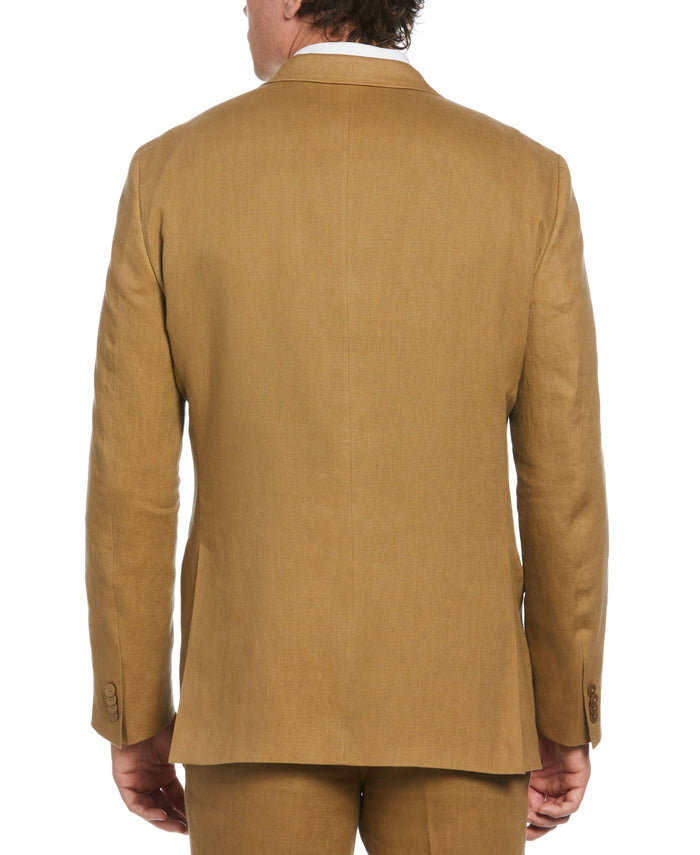 Cubavera 100% Linen Single-Breasted Suit Jacket Tan