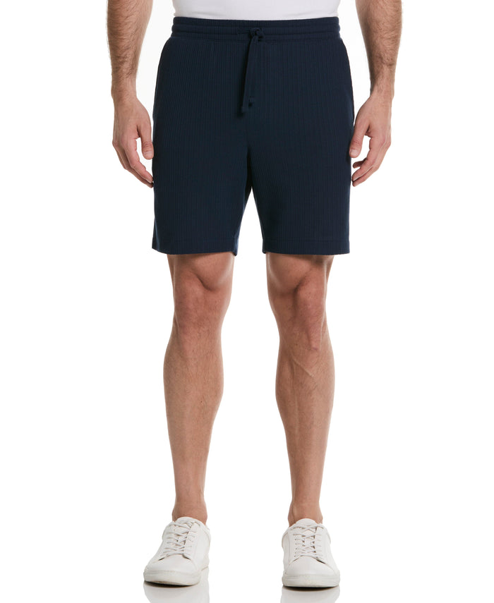 Cubavera 7" Textured Knit Short Dress Blues