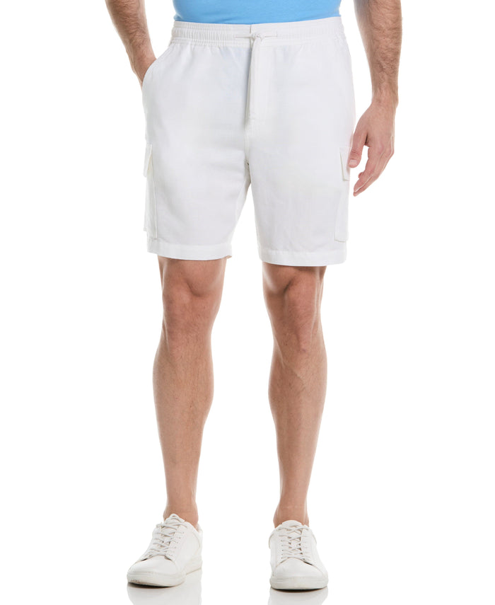 cubavera 8" D-String Cargo Short Brilliant White