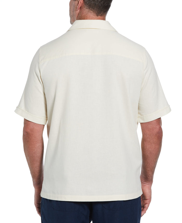 Cubavera Big & Tall Gradient Panel Print Shirt Tofu