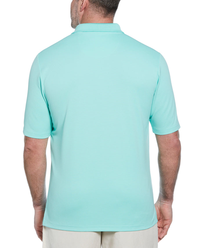 Cubavera Big & Tall Solid Textured Polo Cascade