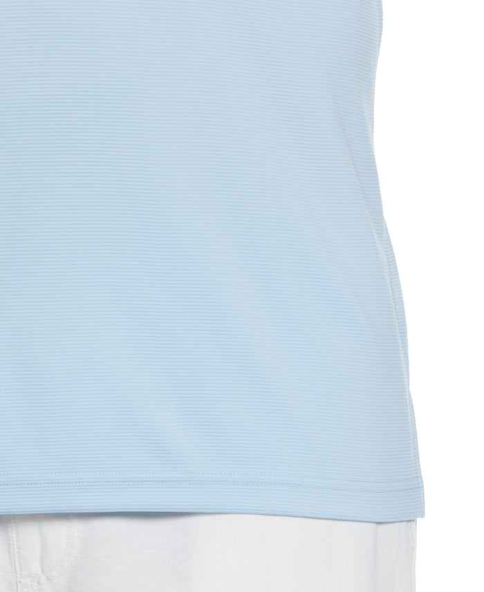 Cubavera Big & Tall Solid Textured Polo Cerulean