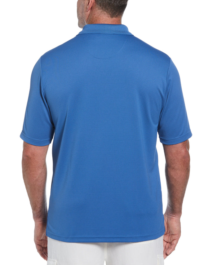 Cubavera Big & Tall Solid Textured Polo Delft