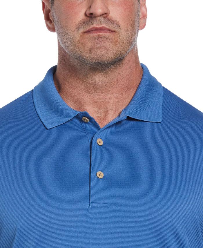 Cubavera Big & Tall Solid Textured Polo Delft