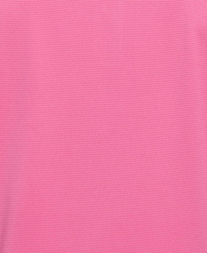 Cubavera Big & Tall Solid Textured Polo Ibis Rose