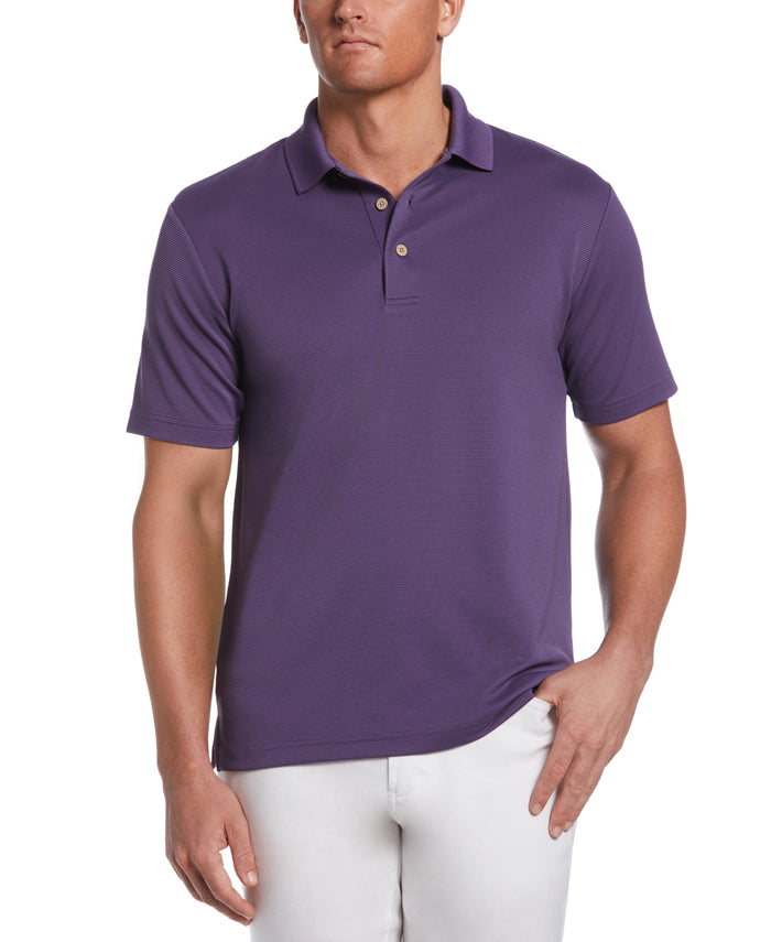 cubavera Big & Tall Solid Textured Polo Mystical