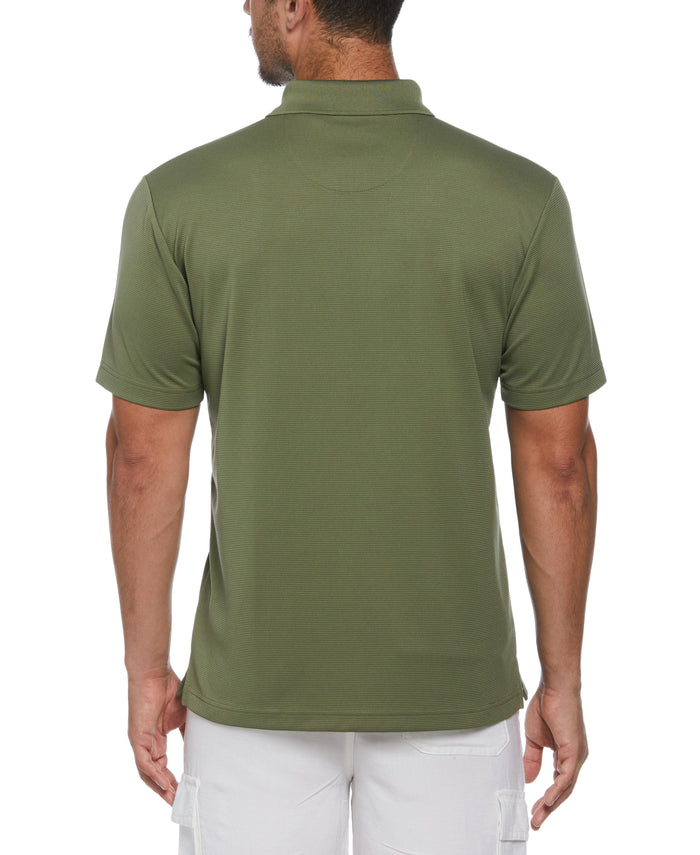 Cubavera Big & Tall Solid Textured Polo Olivine