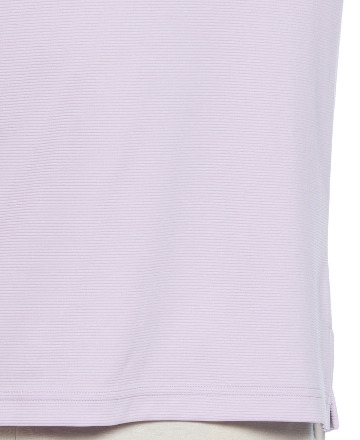 Cubavera Big & Tall Solid Textured Polo Pastel Lilac
