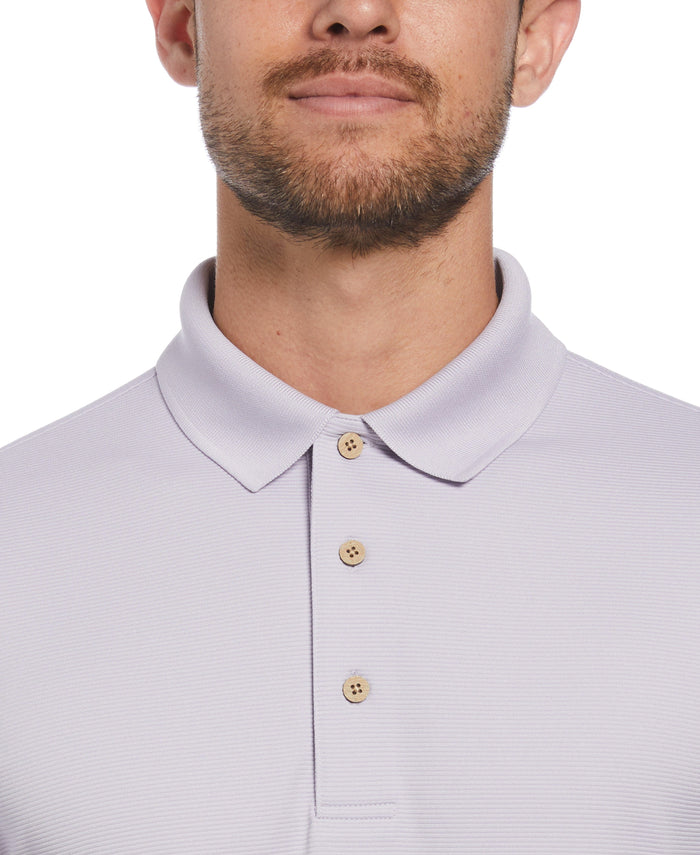 Cubavera Big & Tall Solid Textured Polo Thistle