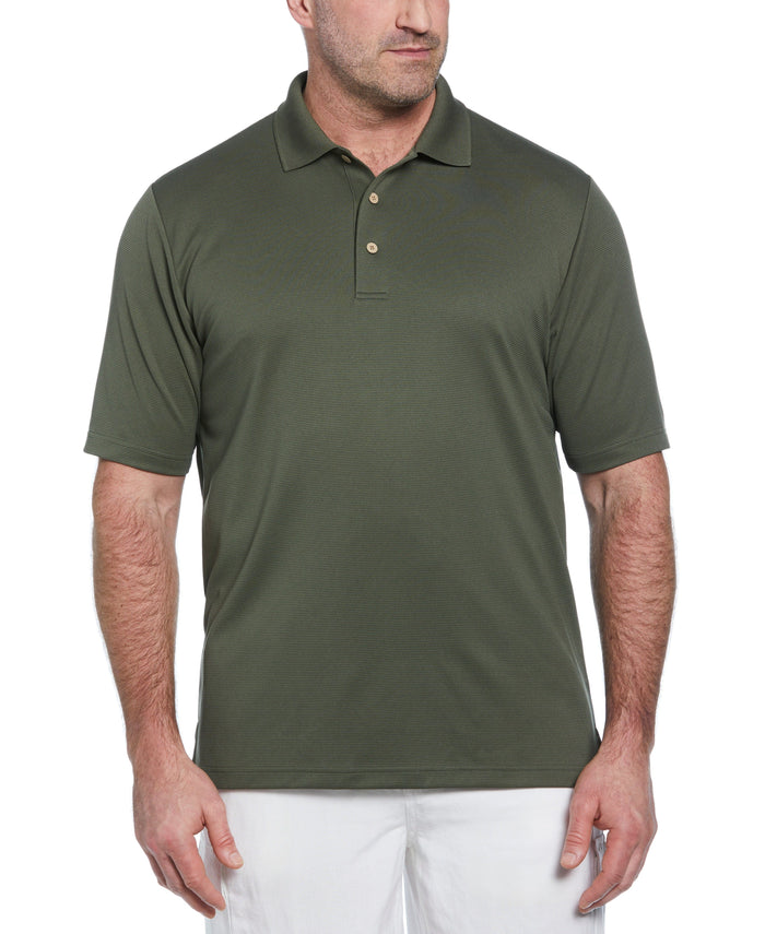 cubavera Big & Tall Solid Textured Polo Thyme