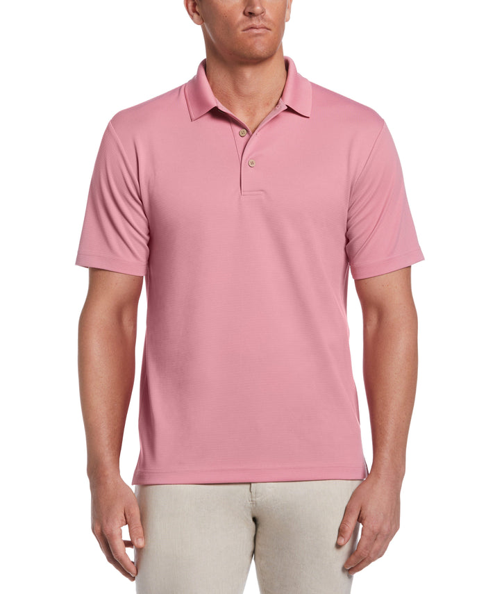 Cubavera Big & Tall Solid Textured Polo Wild Rose