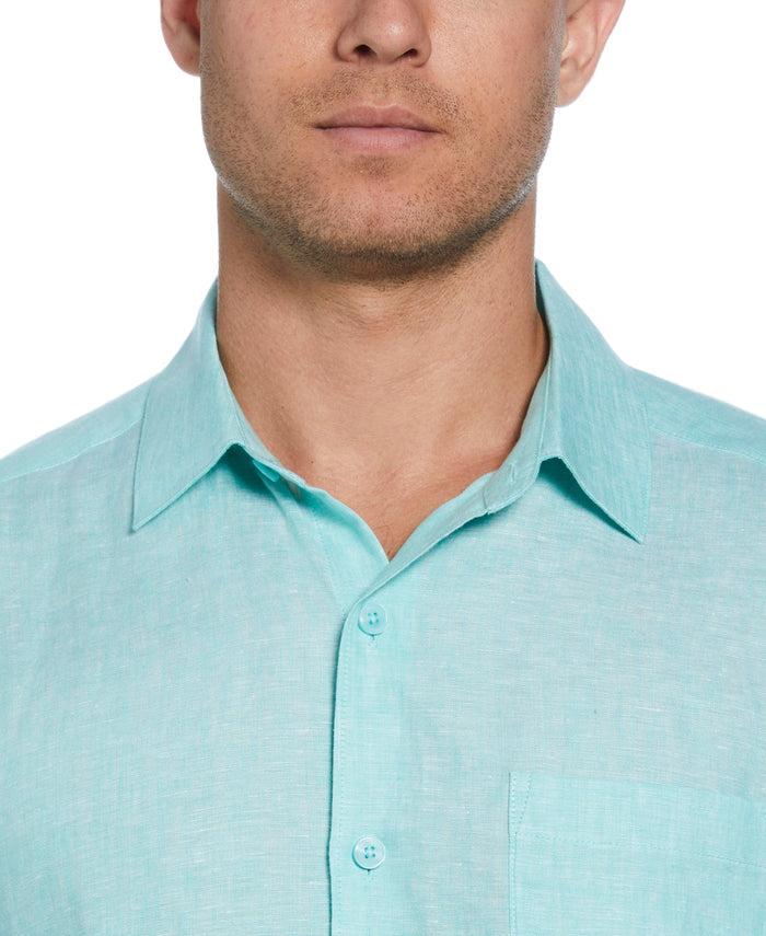 Cubavera Classic Two-Tone Linen Shirt Cascade