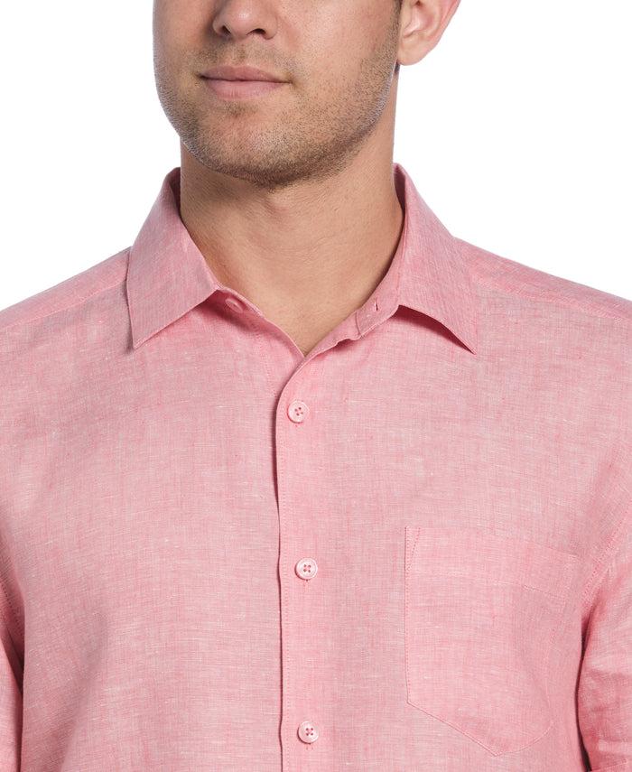 Cubavera Classic Two-Tone Linen Shirt Lantana
