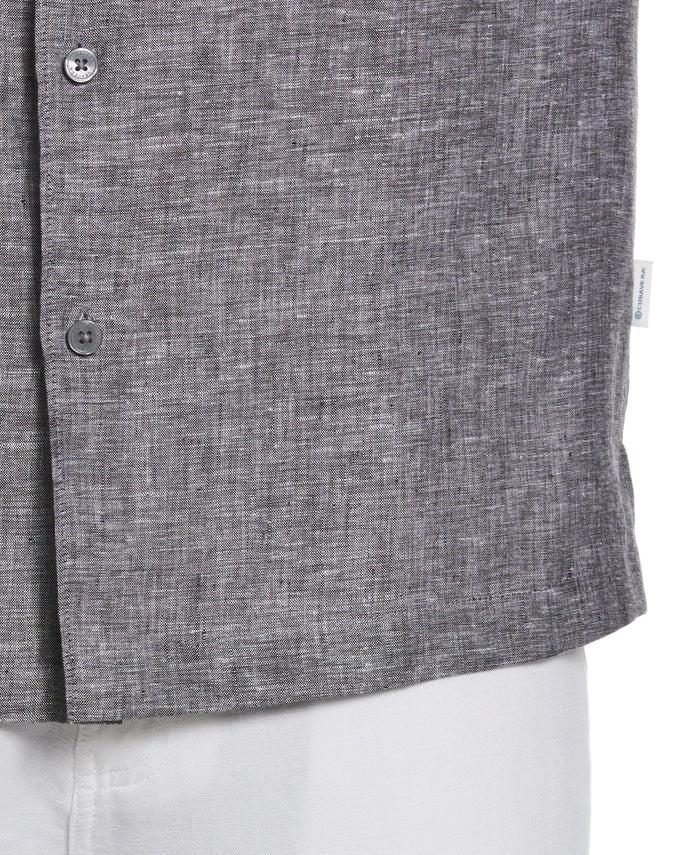 Cubavera Classic Two-Tone Linen Shirt Meteorite