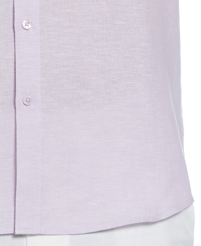 Cubavera Cross Hatch Pattern Shirt Pastel Lilac