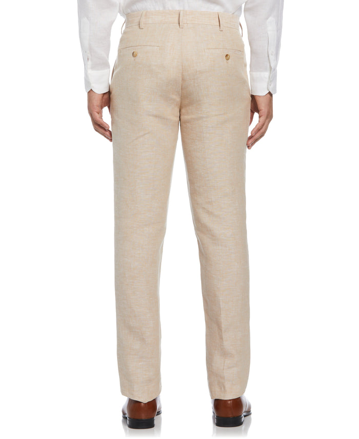 Cubavera Delave Linen Flat Front Pant Incense