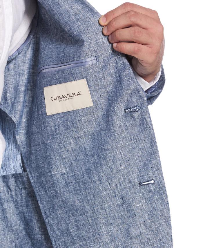 Cubavera Delave Linen Sport Coat Ensign Blue